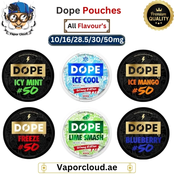 Dope nicotine pouch can – ultra-strong, tobacco-free nicotine with delivery in all over UAE and all cities.