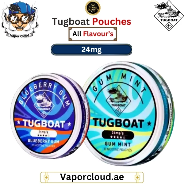Tugboat nicotine pouch can – tobacco-free, odor-free nicotine alternative with delivery in all over UAE and all cities.
