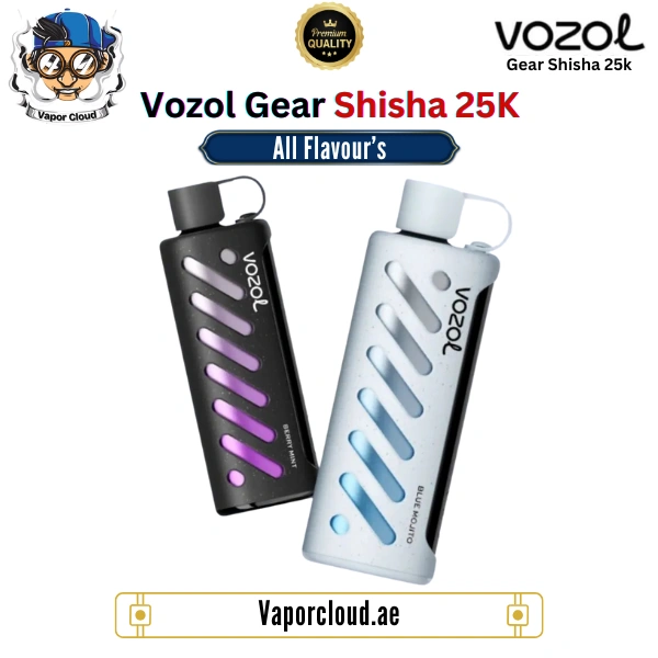 Vozol Gear Shisha 25000 Puff Disposable Vape – Ultra high-capacity shisha-style vape with bold flavors, available in Vape Shops in Dubai, Abu Dhabi, Sharjah, and Ajman with fast Home Delivery across UAE