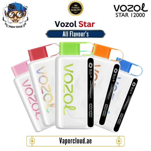 Vozol Star 12000 Puffs Disposable Vape – High-capacity vape with smooth nicotine delivery, available in Vape Shops in Dubai, Abu Dhabi, Sharjah, and Ajman with Home Delivery across UAE