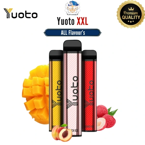Buy Yuoto XXL 2500 Puffs in UAE – Long-lasting disposable vape with 5% nicotine, available in Vape Shops in Dubai Mall and Abu Dhabi with Home Delivery
